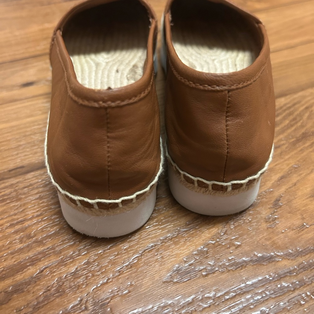 Coach Tan Leather Espadrille Flats - Picture 4 of 5